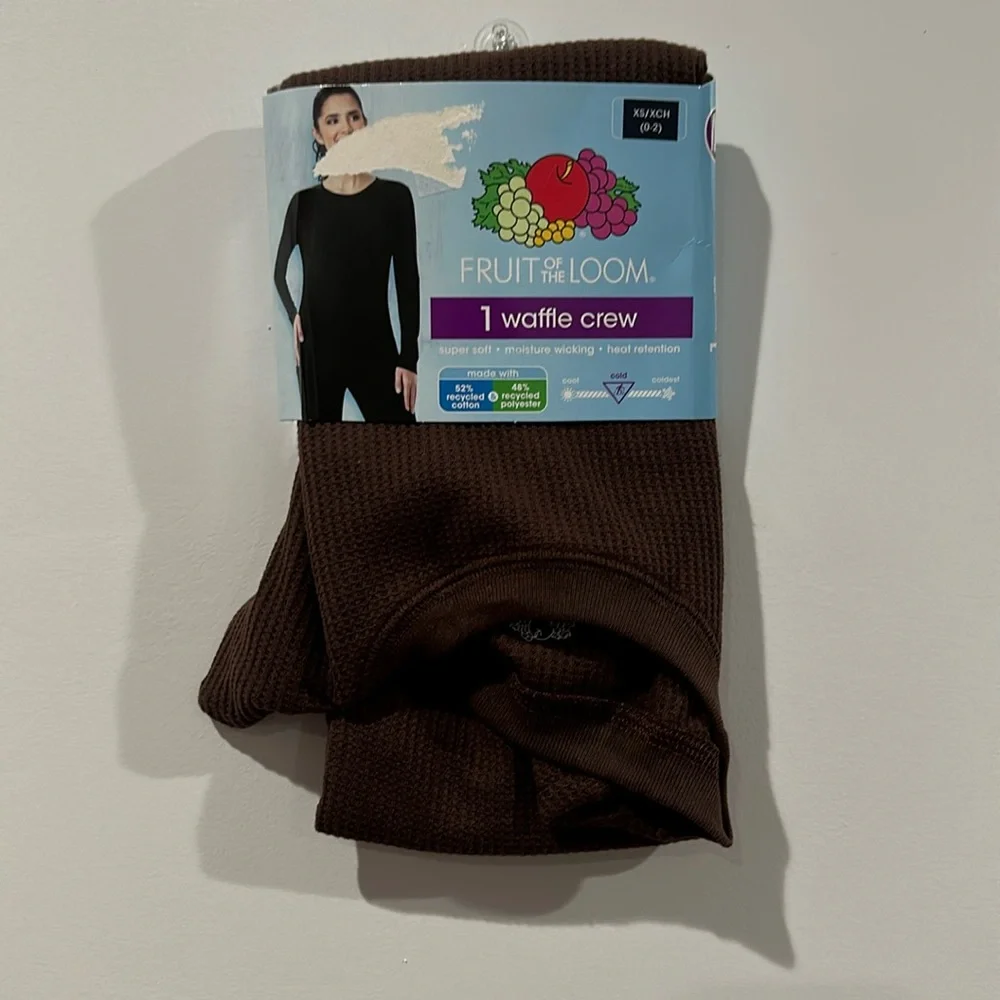 Fruit of the Loom Women's Recycled Waffle Thermal Bottom and Top Size XS - Picture 13 of 16